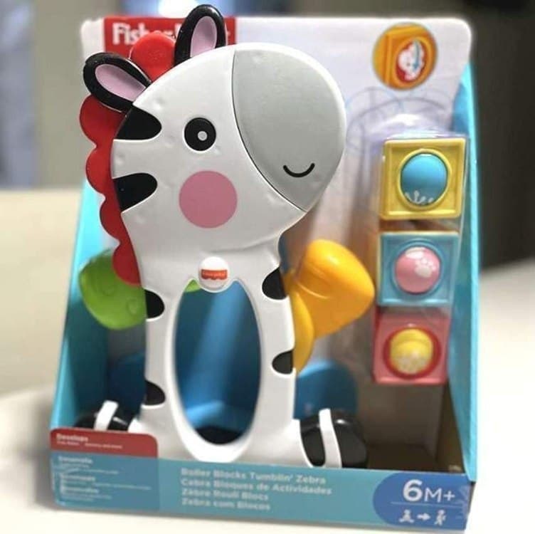 Fisher-Price Zebra Blocos Surpresa CGN63 - 3 peças