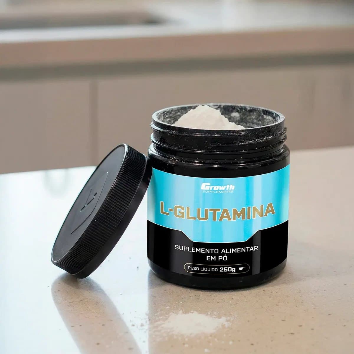 L-Glutamina 250g Growth Supplements - Sem Sabor em Pó