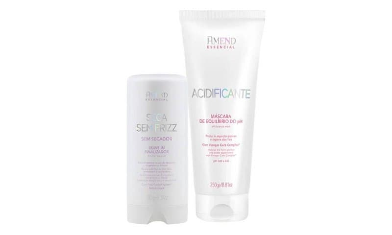 Kit Amend Acidificante Equilíbrio e Leave-in Seca Sem Frizz