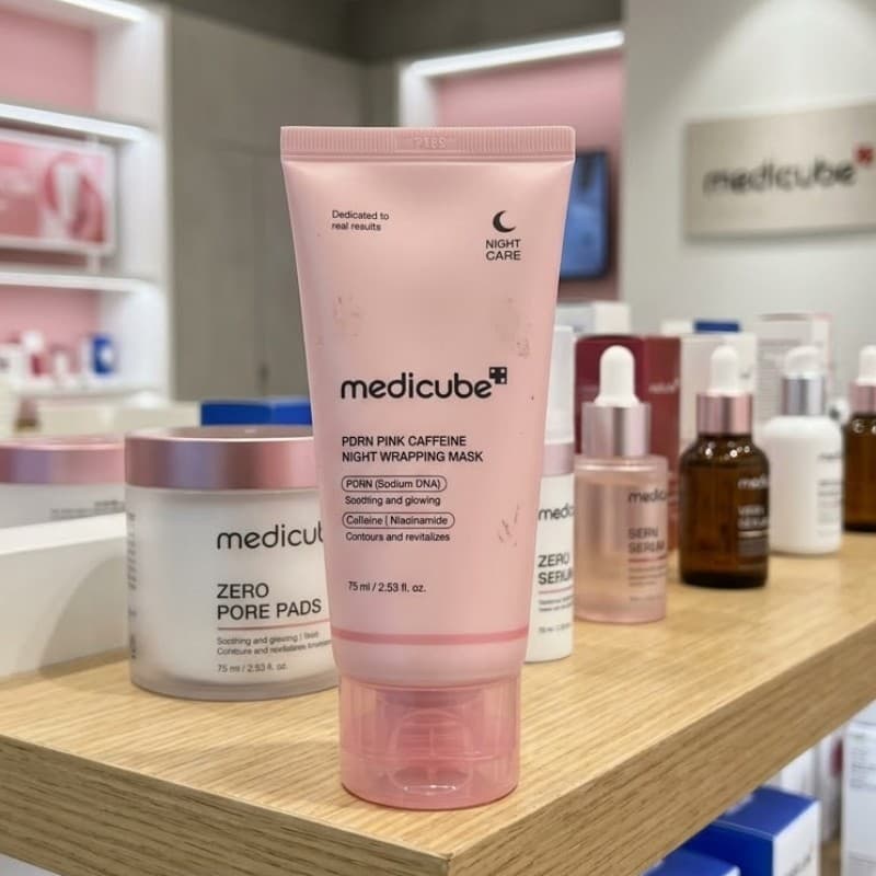 Medicube PDRN Pink Caffeine Night Wrapping Mask 75ml