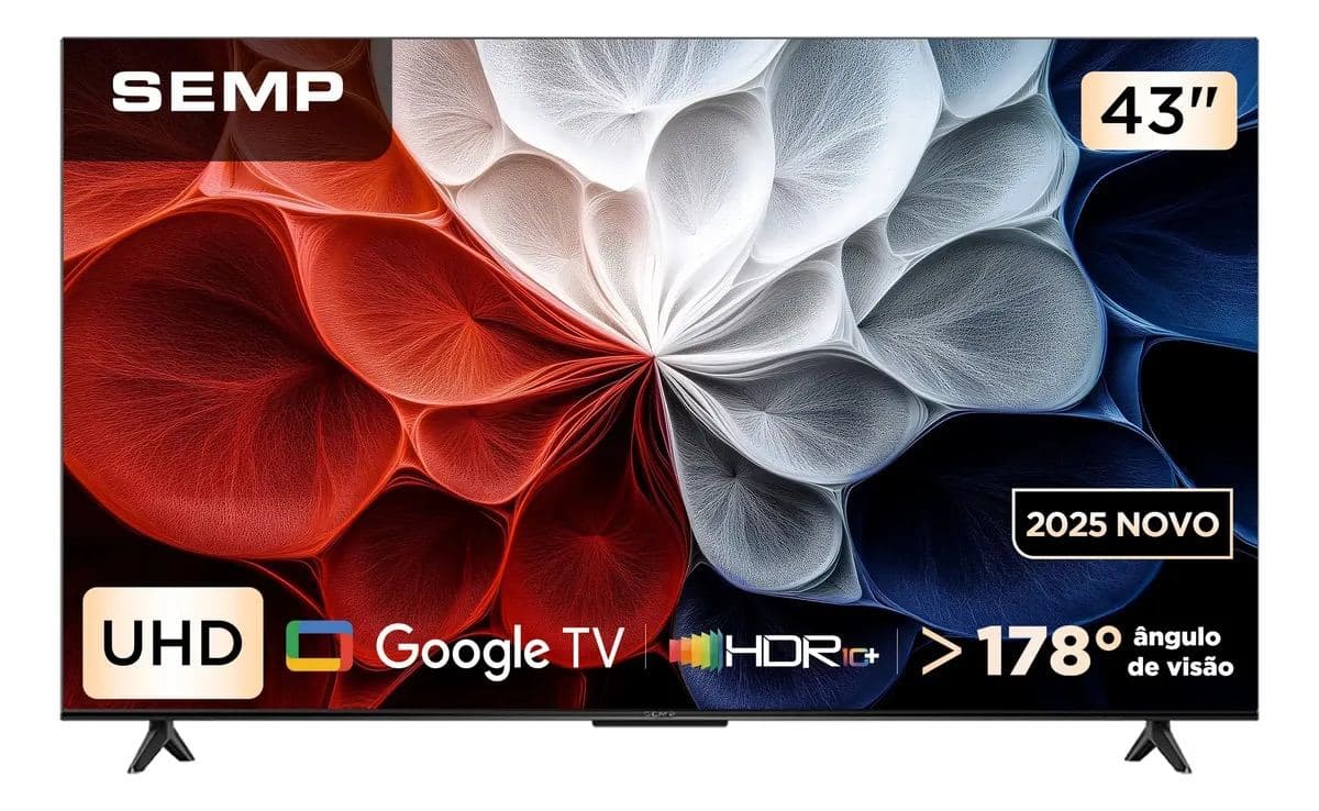 Smart TV Semp 43" 4K Google TV
